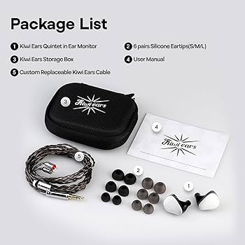 Amazon.co.jp: Linsoul Kiwi Ears Quintet in Ear Monitor 1DD +
